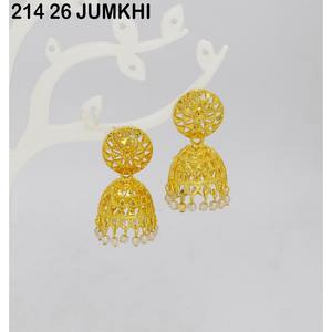 Pendientes chapados en oro de primera calidad de diseño antiguo de estilo indio al por mayor, perfectos para ropa de boda tradicional para mujer - Product Image 6
