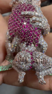 Nouvel Arrivage Collier Pendentif Entièrement Sertie de Pierres en Argent S925, Design Personnalisé, Moissanite VVS, Grand Pendentif Hip-Hop pour Chaîne Cubaine - Product Image 4