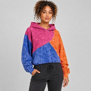Sweat à capuche personnalisé pour femme, style vintage délavé à l'acide, streetwear décontracté, en molleton écologique épais 100 % coton, style hiver, séchage rapide - Product Image 3