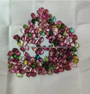 Lote de piedras preciosas naturales sueltas de color pulido, cabujones de joyería hechos a mano de turmalina múltiple de calidad Natural 100% - Product Image 5
