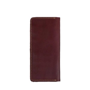 Burgundy Genuine <b>Leather</b> Long <b>Bifold</b> <b>Wallet</b> Minimalist Multi Card Slot Holder Cash Pocket Executive Checkbook Clutch For <b>Men</b> - Product Image 3