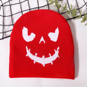New Arrival Halloween Printed Knitted Beanies <b>Hat</b> for Men & <b>Women</b> Premium Quality Streetwear Winter Warm <b>Top</b> Trendy Beanie Caps - Product Image 4