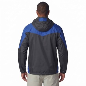 Chaqueta Cortavientos con Capucha para Hombre, Diseño Color Block, Cierre de Cremallera, Casual, para Exteriores, Resistente al Viento, para Otoño y Primavera - Product Image 2