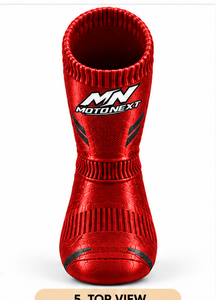 Chaussettes de sport personnalisées de qualité supérieure, tricotées, respirantes, antibactériennes, pour la course et le motocross, disponibles à la vente. - Product Image 3