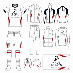 ชุดฟุตบอล Kale Sports แบบซับลิเมชั่น 100% โพลีเอสเตอร์ ระบายเหงื่อได้ดี สำหรับทุกเพศทุกวัย ทุกฤดูกาล ปรับแต่งชื่อทีมและหมายเลขได้ - Product Image 1