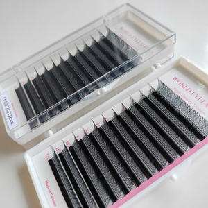 Pestañas YY Hechas a Mano, Forma 2D 3D W, Negras, Suaves, Veganas, Libres de Crueldad, Naturales, Largas, Extensiones de Pestañas Postizas para Bandejas de Pestañas YY - Product Image 1