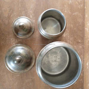 <b>Stainless</b> <b>Steel</b> Spice Storage <b>Container</b> Set with Antique Design Perfect for Decorative Tabletop Home Storage and Organization - Product Image 3