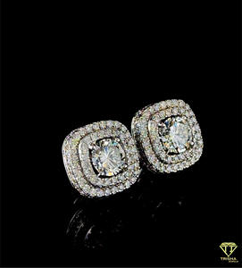 Classic Heart Cut Moissanite Diamond Earrings 925 Sterling <b>Silver</b> Luxury Women <b>Stud</b> Jewelry - Product Image 5