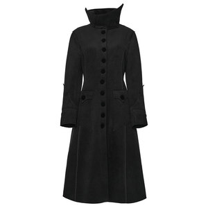 Women Black Steampunk Long <b>Jacket</b> Renaissance Victorian <b>Gothic</b> Factory Wholesale Coat OEM ODM - Product Image 1