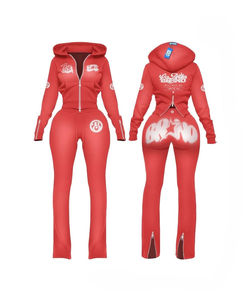 Conjunto Deportivo para Mujer, Talla Grande, Color Liso, Estilo Urbano, 100% Poliéster, Material Ecológico y Transpirable, Totalmente Corto - Product Image 2