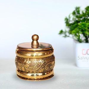 Premium Brass Container Budget Friendly Decorative Storage <b>Jar</b> for Spices Sugar Tea and Coffee By M/S SHAAD HANDICRAFTS - Product Image 1