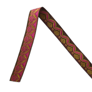 Newest Double Face Jacquard Fabric Ribbon Woven Style with Solid Color <b>for</b> <b>Hair</b> <b>Bows</b> Headband Lead Pattern Time Technics HRV - Product Image 2