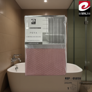 Rideau de douche 180x220 de qualité supérieure, imperméable en PEVA, pour salles de bain élégantes - Product Image 3