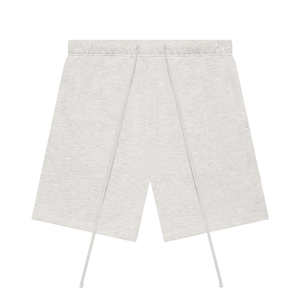 Shorts à cordon personnalisés avec logo, 100% coton éponge, streetwear, teinture unie, décontractés, doux, pour l'été - Product Image 1