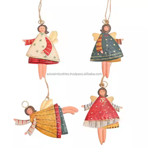 Arbre de Noël Danse Ange En Métal Ornements Suspendus Décor Décoration De Fête À La Maison - Product Image 6