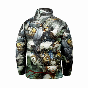 เสื้อแจ็คเก็ตบอมเบอร์ผ้าฝ้ายสำหรับผู้ชายแบบสั่งทำพิเศษ - ผ้าด้านนอกทำจากเส้นใยธรรมชาติที่ระบายอากาศได้ดี พร้อมแกนกลางบุใยนุ่ม - Product Image 5