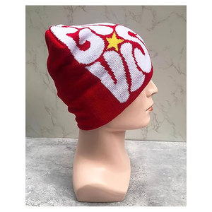 Beanie Letter Graphics Knitted <b>Hat</b> <b>Winter</b> Warm Skull Cap Soft Stretch Cozy Stylish Unisex Headwear for Women and Men Cold - Product Image 3