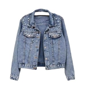Newest Style Women Denim Jacket Long Oversized Jean Jacket Casual Winter Fur Lining Custom Logo OEM Ladies Fashion Denim Jacket - Product Image 4