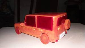 Modelo de Coche de Poliéster Pulido Hecho a Mano, Miniatura Decorativa de Jeep para Decoración de Escritorio de Oficina en Casa, Novedad Navideña - Product Image 6