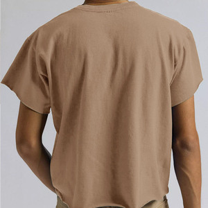 Camisetas de Hombre de Alta Calidad con Logotipo Impreso, Hombros Caídos, 100% Algodón, 260g, Estilo Urbano, Oversize, Corte Cuadrado - Product Image 5