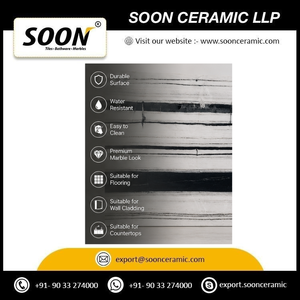 SOON CERAMIC - Losa Grande de Mármol Blanco Pulido Delmate-4, Ecológico, Diseño 3D, Decoración de Pared Moderna para Sala de Estar, Duradero - Product Image 3