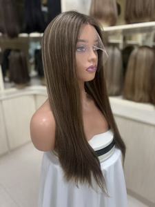 Pelucas de Cabello Humano Virgen al Por Mayor con Frente de Encaje Suizo HD, Transparentes y Transpirables, con un Aspecto Natural sin Pegamento - Product Image 6