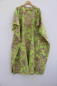 Vestido Kaftán Informal de Verano con Estampado Floral Tropical, sin Mangas, de Algodón, para Mujer, Ropa de Playa, Estilo Asia Pacífico - Product Image 2