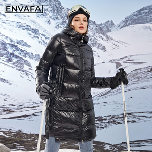 Long Padded <b>Winter</b> Parka <b>Thick</b> Quilted Puffer Jacket Warm Windproof Hooded Casual Outerwear Women's Premium High Quality <b>Coat</b> - Product Image 6