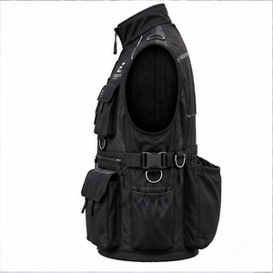 Chaleco de Trabajo para Hombre EXORO, Cuello Camisero, Cierre de Cremallera, Múltiples Bolsillos, Impermeable, Transpirable, Ligero, Poliéster, Verano - Product Image 5