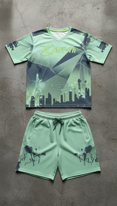 Ensemble maillot et short de volley-ball personnalisé rouge cramoisi imprimé camouflage, séchage rapide, uniforme d'équipe OEM, vêtements de sport par sublimation - Product Image 5