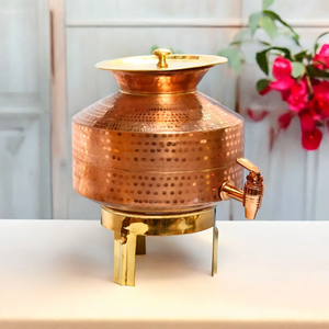 Copper Eco-Friendly Modern Water Preservation Vessel Storage Pot Smooth Dispensing Outlet for Home Restaurant Hotel Accessories - Product Image 6