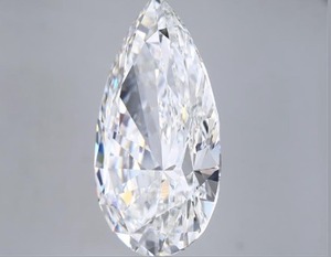 เพชรทรงลูกแพร์ 12.05 กะรัต เพาะเลี้ยงในห้องปฏิบัติการ สี F ความสะอาด VS1 คุณภาพการเจียระไนระดับ Triple Excellent ได้รับการรับรอง CVD สีขาวประกายระยิบระยับ พลอยเดี่ยวแบบหลวม - Product Image 2