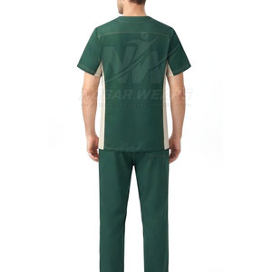 Tenue de travail infirmière : Blouse médicale à col rond et manches courtes, conçue pour les environnements hospitaliers, cliniques et de laboratoire - Product Image 6