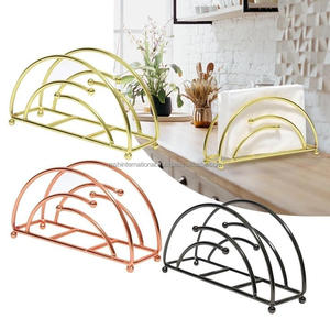 Nouveau Design distributeur de mouchoirs autoportant porte-serviettes en papier porte-serviettes plat en métal pour Table - Product Image 1