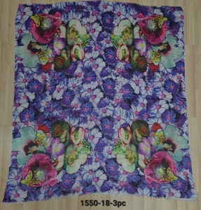 100% Fine Organic Digital Printed <b>Square</b> <b>Scarves</b> - Product Image 1