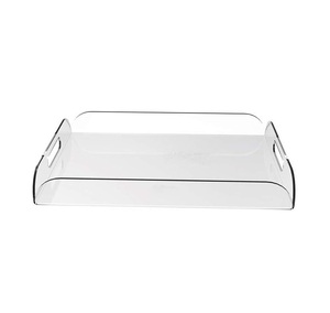 Modern Design Acrylic Organizer Tray Transparent Tape-Insert <b>Storage</b> Display Tray Transparent Best Product Acrylic Serving Tray - Product Image 2