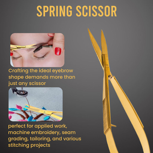 Ciseaux à micro-lames affûtées avec précision, en acier à haute teneur en carbone de 3,5 pouces, pour un affinage détaillé des sourcils, à prix raisonnable - Product Image 6