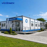 VICDOWEX Clinique modulaire préfabriquée contemporaine en kit pour le bâtiment de bureaux, le chantier, l'entrepôt et les zones éloignées