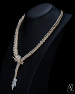 Collar de Cadena de Serpiente Chapado en Oro con Zirconia Engastada en Bisel, Conjunto de Joyas Vintage con Colgante de Plata para Regalo de Boda o Fiesta - Product Image 4