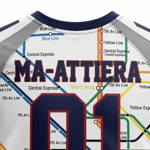 Camiseta Deportiva Personalizada con Mapa del Metro, Uniforme de Fútbol Americano Sublimado, Ropa Deportiva, Camiseta Atlética, Uniforme de Equipo al por Mayor - Product Image 6