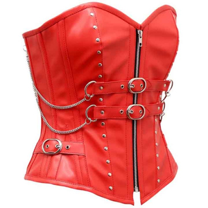 Women's Lightweight Thin Gothic Bralette Breathable Faux Suede Leather Corset OEM Logo Canvas Body Shaping <b>Crop</b> <b>Top</b> Bustier - Product Image 3