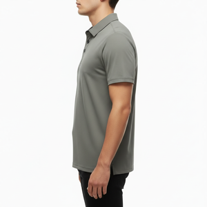 Camiseta Polo Casual para Hombre, Algodón 260 GSM, Corte Regular, Manga Corta, Cuello en V, Uso Diario, Secado Rápido, Antiencogimiento, Servicio OEM/ODM - Product Image 4