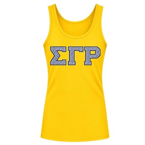Débardeur personnalisé Sigma Gamma Rho pour femme, T-shirt sans manches avec lettres grecques, Vêtement de sport décontracté et tendance - Product Image 3