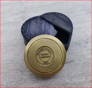 Maritime Marine Brass <b>Compass</b> Nautical Antique <b>Vintage</b> Pocket Gift <b>Vintage</b> - Product Image 1