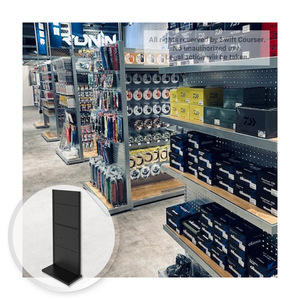 Fish Retail Store Taiwan Custom Heavy Duty Metal Wall Mounted Pegboard Display Rack for Fishing Accessories - Product Image 1