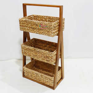 Artex Dong Thap fábrica de dos niveles oro agua Jacinto fruta cesta Caddy cocina estante baño estante tienda estante - Product Image 4