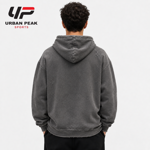 Sudadera Premium para Hombre con Detalles Desgastados Únicos, Textura de Tela Suave y Diseño Urbano Elegante - Product Image 2