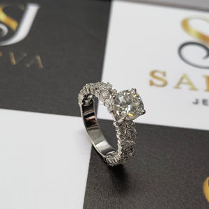 แหวนเงินแท้ VVS Moissanite แหวน S925สำหรับผู้ชายแหวนเพชรหมั้นแหวนแต่งงานเครื่องประดับที่ดี - Product Image 4