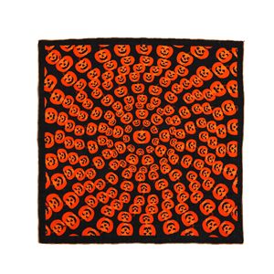 Bandana personnalisée en coton satiné respirant, style vintage, taille sur mesure, imprimée, noire, ethnique, à faible MOQ, prix usine, vente en gros - Product Image 1