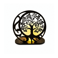 Décoration de table Arbre de Vie en laiton de qualité supérieure avec lumière LED |   Lampe décorative en laiton en forme d'arbre pour salon, chambre, bureau, maison
